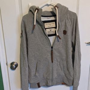 Women's Naketano zip up hoodie Heather grey-green